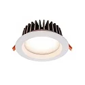  Recessed LED ceiling luminaire COB 130 rund, 18W, current constant, 34,8V DC, 500mA, 3000K, white
