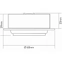 LED Furniture recessed luminaire N 5022 CSP LED Lens, 4W 3000K 350lm 38°, 350mA, dimmable, white