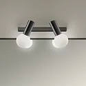 wall and ceiling luminaire MIST DOUBLE E14 IP44, black