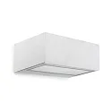 wall and ceiling luminaire NEMESIS R7S - 7x17CM up / down, small R7S IP44, white dimmable