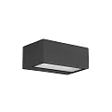 wall and ceiling luminaire NEMESIS R7S - 7x17CM up / down, small R7S IP44, anthracite dimmable