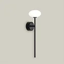 LEDS C4 bath luminaire BLOOM switchable IP44, black