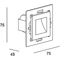 orientation lamp CLICK square, lateral light direction, switchable IP65