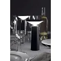 LEDS C4 table lamp COCKTAIL LED with touch dimmer, conical IP20, black dimmable