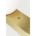 LEDS C4 table lamp PERLINA TABLE with USB connection, CCT Switch, with plug, with touch dimmer IP20, gold matt dimmable