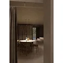 LEDS C4 pendant luminaire IRIS PENJANT TRIMLESS switchable IP20, black 