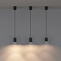LEDS C4 pendant luminaire IRIS PENJANT switchable IP20, black 