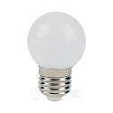Decorative LED Mini-Globe G45, IP44, E27, 1W 2700K 70lm, white / frosted