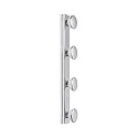 Mirror luminaire for walls HOLLYWOOD, 4-flame, IP44, incl. 4x GU10 5W 2700K/4000K 350lm, chrome