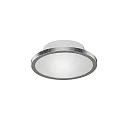 Ceiling luminaire DISK-1, 1-flame, IP44, Ø 14.5cm, CCT, incl. GX53 8W 2700K/4000K 650lm, silver leaf