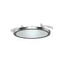 Recessed luminaire PLANO, 1-flame, IP44, Ø 14.7cm, CCT, incl. GU10 8W 2700K/4000K 650lm, silver leaf