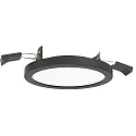 ceiling recessed luminaire AQUA PLANO Ø 14.7CM rigid, CCT Switch, switchable GX53 IP44, black matt 