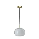 pendant luminaire CUSCINO MEDIUM E27 IP20, brass, black