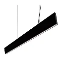 pendant luminaire SUPREME LONG PENDANT 120 DOWN IP20, black dimmable