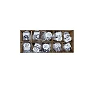 Megaman outdoor recessed luminaire TEGO SLIM DOWNLIGHT 68MM rigid, set of 10 IP65, nickel dimmable