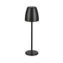 solar table lamp TAVOLA SOLAR with USB connection, set of 1, with touch dimmer, magnetic mounting IP54, black dimmable