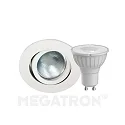 Recessed ring set DECOCLIC, round, opening Ø 6.8cm, incl. socket + MM26572 (dimmable), white