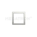 Decorative cover for PANO DIM CCT SQUARE, brushed steel, for 29 x 29cm (MT76117)