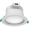 recessed luminaire FILA DF Ø 19CM CCT Switch, switchable, multipower, with diffuser IP54, white  13,5 / 18