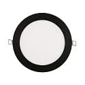 recessed downlight LED PANEL FLAT 170 R SCCT DIM C round, CCT Switch IP44, black dimmable