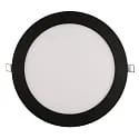 recessed downlight LED PANEL FLAT 225 R SCCT MP flat, switchable, multipower IP44, black 