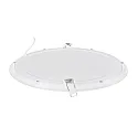 recessed downlight LED PANEL FLAT 300 R 830 350MA PRISM round, UGR < 19, excl. LED driver IP20, mat, titanium dimmable