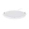 recessed downlight LED PANEL FLAT 300 R 830 350MA PRISM round, UGR < 19, excl. LED driver IP20, mat, titanium dimmable