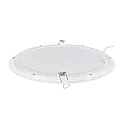 recessed downlight LED PANEL FLAT 300 R 830 350MA PRISM round, UGR < 19, excl. LED driver IP20, mat, titanium dimmable