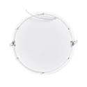 recessed downlight LED PANEL FLAT 300 R 830 350MA PRISM round, UGR < 19, excl. LED driver IP20, mat, titanium dimmable