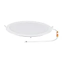 recessed downlight LED PANEL FLAT 300 R 830 350MA PRISM round, UGR < 19, excl. LED driver IP20, mat, titanium dimmable