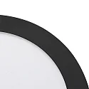 nobilé surface downlight LED PANEL FLAT 300 R SCCT DIM C round, CCT Switch IP44, black dimmable