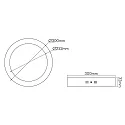 nobilé LED panel 300 R round, dimmable 17W 2200lm 4000K CRI >80