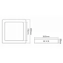 nobilé LED Ceiling luminaire LED PANEL Surface mounting 220 Q, white, 16W, 4000K