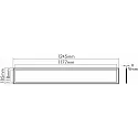 nobilé Recessed LED PANEL R1S, 38W 3000K 3600lm 120°, 830, white, 1-10V dimmable