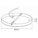 ceiling mounting LED PANEL R Ø 400MM round, mechanical, white