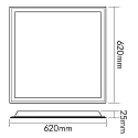 LED panel BACKLIGHT 62S UGR19, dimmable 30W 3000K