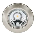 Recessed spot DOWNLIGHT C 1830, Ø 8cm, fixed optics, brushed nickel