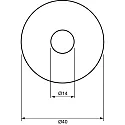 nobilé Recessed luminaire for starry sky C 392, Ø 4cm, G4, white