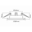 nobilé Recessed spot DOWNLIGHT D 3830, Ø 8.8cm, swiveling, white