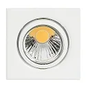 Recessed spot DOWNLIGHT D 3830 Q, square, 8.5 x 8.5cm, swiveling, white