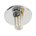 Recessed luminaire for starry sky N 411, Ø 3cm, G4, chrome