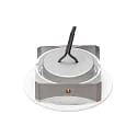 nobilé downlight 5068 ECO FLAT SCCT 38° DIM C round, swivelling, CCT Switch IP40, white matt dimmable