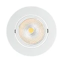 Recessed LED spot 5068 ECO FLAT, round, 350mA, 8W 4000K 750lm 38°, CRi>90, dimmable, matt white