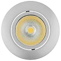 Recessed LED spot 5068 ECO FLAT, round, 350mA, 8W 3000K 700lm 24°, CRi>90, dimmable, matt chrome
