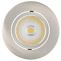 Recessed LED spot 5068 ECO FLAT, round, 350mA, 8W 4000K 750lm 24°, CRi>90, dimmable, brushed nickel