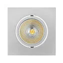 recessed downlight ECO FLAT 5068Q DIM / 38° round, CCT Switch, dimmable IP40, chrome matt dimmable