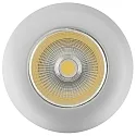 Recessed LED spot 5068 ECO FLAT, IP44, round, 350mA, 8W 3000K 700lm 24°, CRi>90, dimmable, matt chrome