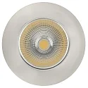 Recessed LED spot 5068 ECO FLAT, IP44, round, 350mA, 8W 3000K 700lm 24°, CRi>90, dimmable, brushed nickel
