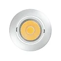 Recessed LED downlight A 5068 T FLAT, Ø 8.8cm, COB, 8W 4000K 38°, swivelling, matt chrome