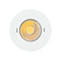 Recessed LED downlight A 5068 T FLAT, Ø 8.8cm, COB, 8W 2700K 38°, swivelling, white